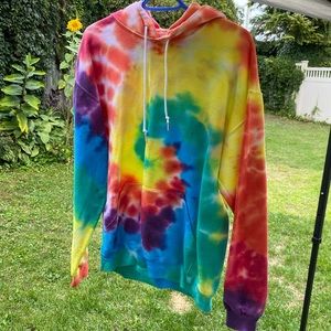 Tie Dyed Rainbow 🌈 Hoodie